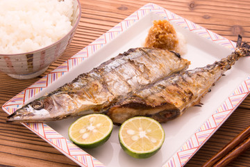 さんまの塩焼き