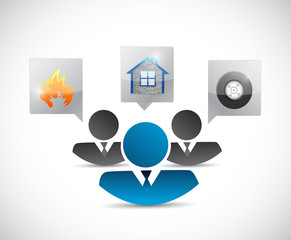 insurance concept illustration design