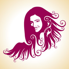 creative fashion portrait