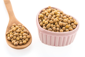 Soybean isolated on white background