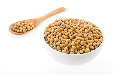 Soybean isolated on white background