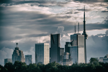 Toronto Skyline No Logos Silver © Atomazul