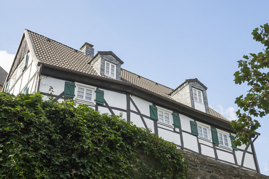 Fachwerkhaus im Nikolaiviertel von Unna, NRW, Deutschland