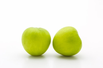 Green fresh Ziziphus mauritiana, Jujube.