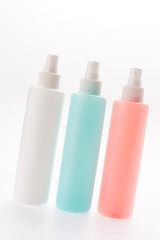 Cosmetic bottle isolated on white