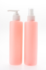 Cosmetic bottle isolated on white