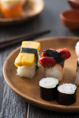 various sushi