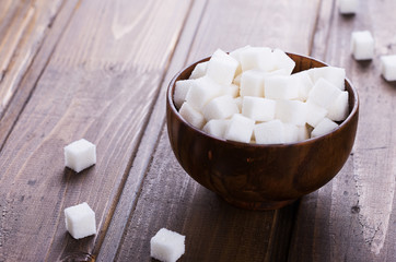 White sugar cubes