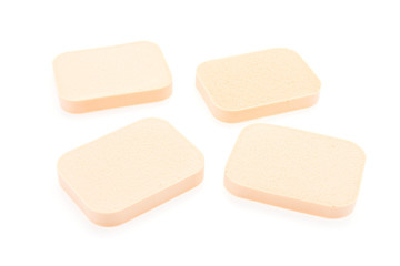 Face sponge powder isolated on white