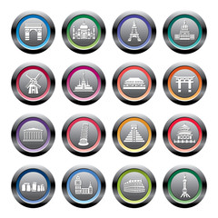 Famous Scenic Spots Icons