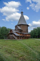 Fototapeta na wymiar Malye Korely, Russia. Church in the name of St. George, 1672