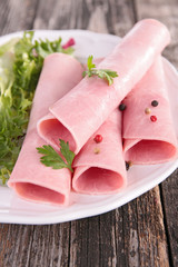 ham and lettuce