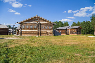 Malye Korely, Russia. Home-yards, 19th century