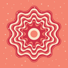 Background strawberries and cream Vector background Template for