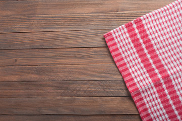 tablecloth on wooden table