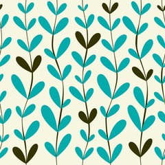 vector seamless pattern. floral stylish background