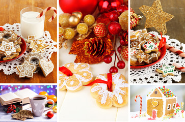 Christmas sweets collage