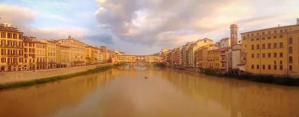 Verdunkelungsrollo ohne bohren Ponte Vecchio Ponte Vecchio al tramonto. Firenze, Italia.