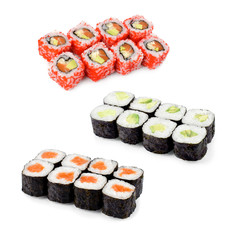 Sushi on a light background