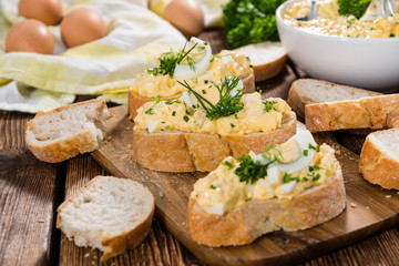 Piece of Bread with Egg Salad