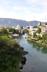 Fototapeta na wymiar Old City of Mostar