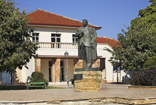 Sava Mihaylov monument in Gevgelija. Macedonia
