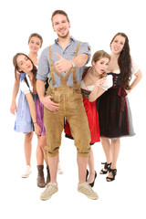Fototapeta premium Oktoberfest Gruppe