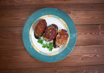 cotolette di melanzane  - Italian appetizer with eggplant