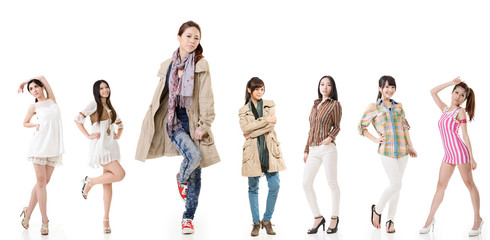 Fototapeta premium asian women