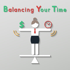 idea balance your life business concept