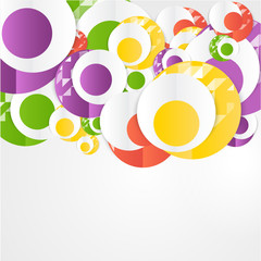 Obraz premium Vector abstract circles template. Object web