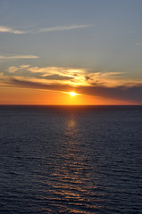 Obraz premium Sun over sea Lefkada