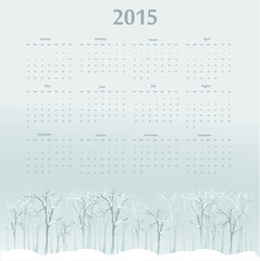 2015 year calendar