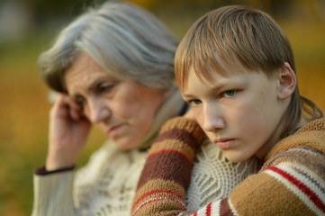 Grandmother with boy