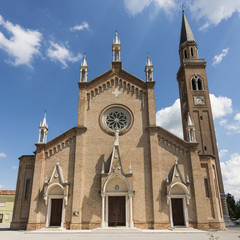 Church in the Gothic Revival style, Veneto Italy