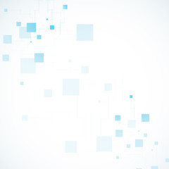 Vector color network connection and DNA atom