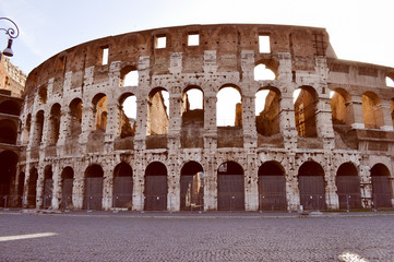 Fototapeta na wymiar Retro look Colosseum Rome
