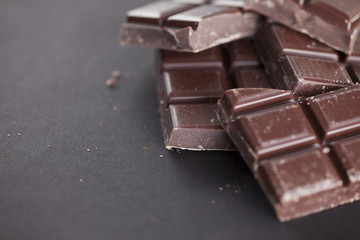 Pieces of chocolate