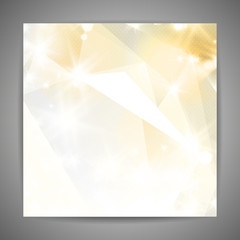 Abstract 3D geometric gold background.