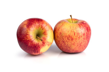 red apples isolated on white background