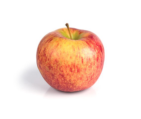Red apples isolated on white background