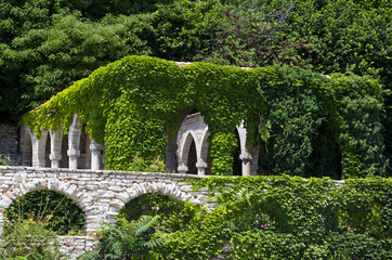 Roman bath in the yard of  Balchik palace in Bulgaria