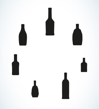few different bottles silhouettes