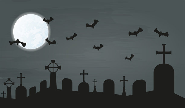bats and cemetery