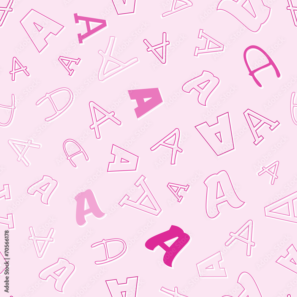 Fototapete seamless pattern with a character