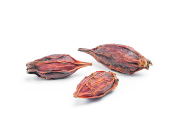Chrysanthemum seed on white background.