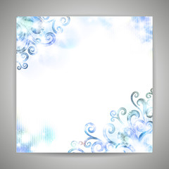 Vector background with vintage design elements.