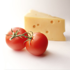 Cheese with tomatoes
