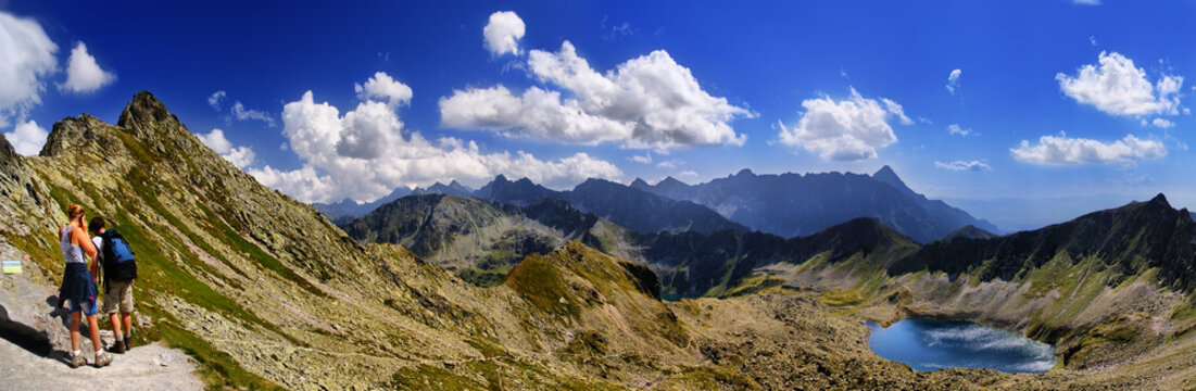 Beautiful view from the pass Zawrat to Świnica, Tatra
