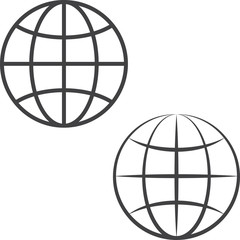 Earth globe icons
